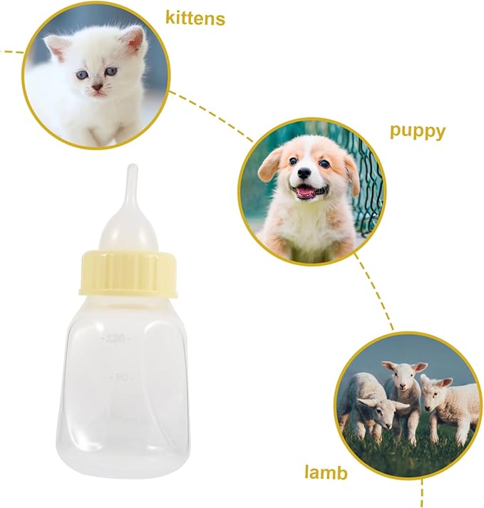 Toyvian Pet Nursing Bottle Kitten Feeding Milk Bottle Puppy for Nursing Small Cat Milk Reusable Pet Nurser Dog Accessories