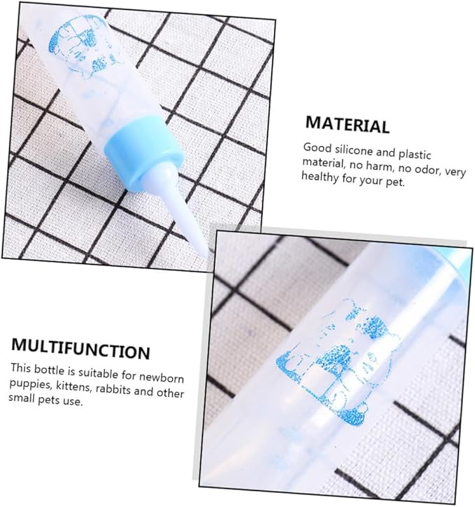 2pcs Pet Supplies Pet Feeding Bottles Nursing Bottles for Puppies and Kittens Portable Soft and Milk Feeders