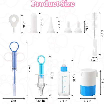 6Pcs Dog Cat Pill Pusher, Feline Pill Pockets Popper Pill Pusher for Cat Dog, Pet Piller Rush Poppers Pet Feeder for Animals, Gifts for Animals Lover