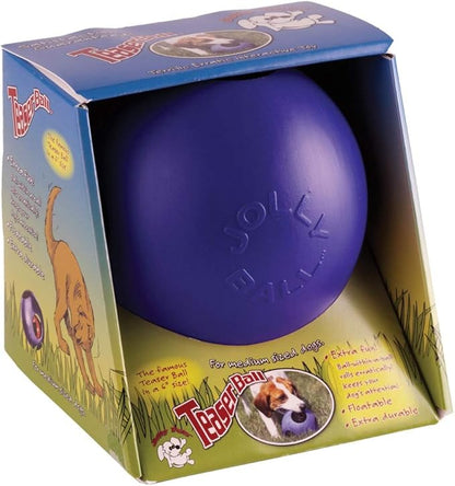 Jolly Pets Teaser Ball Dog Toy, Medium/6 Inches, Blue, Jolly Pets 6-Inch Teaser Ball, Blue