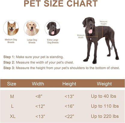 Extra Large Dog Door for Wall, Heavy Duty Dog Door with Aluminum Frame and Telescoping Tunnel, Two Magnetic Flaps and Two Sliding Lock Panels, Up to 220lbs, Black.