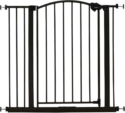 Regalo Safety 30-35” Extra Wide Baby Gate for Doorways & Bottom of Stairs, Pressure Mounted Walk-Through Gate for Babies, Toddlers & Pets, Bronze