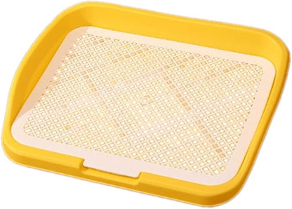 Dog Toilet Training, Toilet Puppy Pad Holder, Non-Slip, with Column, Dog Pee Holder, Training Pad for, Home, Dorm, Yellow
