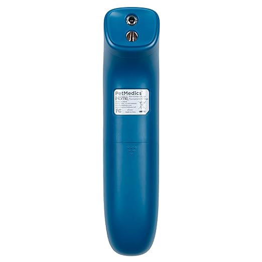 PetMedics by iHome Cat & Dog Thermometer for Pets Ear or Belly No Contact Scan - Large Number Digital Lit Display - Batteries Included - Canine and Pet Fever Detection