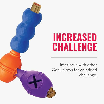 KONG - Genius Mike - Interactive Treat Dispensing Dog Puzzle Toy (Assorted Colors) (Small)