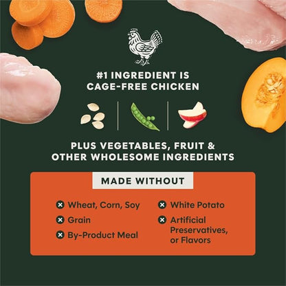Instinct RawBoost Gut Health, Natural Dry Dog Food with FreshDried Raw, High Protein, Grain-Free Recipe - Real Chicken, 18 lb. Bag
