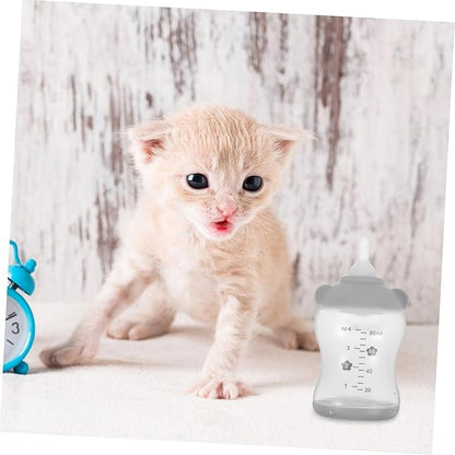 Balacoo 2PCS Pet Nursing Bottles Soft Milk Feeder for Kittens and Puppies Portable Heat Resistant Design for Newborn Pet Feeding Supplies