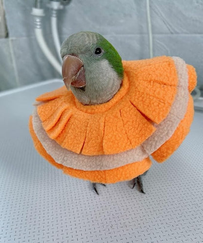 Adjustable Parrot Cone Collar, Safe and Practical Cotton Collar to Prevent Bites and Licking Wounds, to Help heal (2XL)