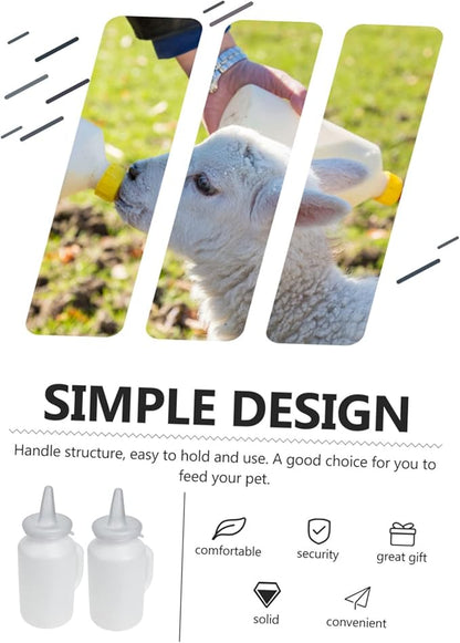 2pcs Nursing Bottle for Calf Kitten Calf Milk Bottle Pet for Livestock