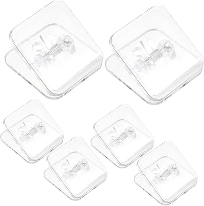 Yardwe 6pcs Transparent Dog Pee Pad Holder Tray Indoor Potty System for Dogs Adhesive Backing for Secure Fit Versatile Puppy Training Pads Holder Easy to Install and Clean