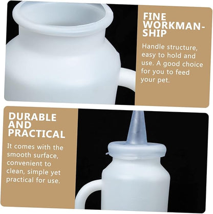 POPETPOP 2pcs Bottle Kitten Milk Feeder Puppy Milk Replacer Nipples for Pet Nursing Bottle
