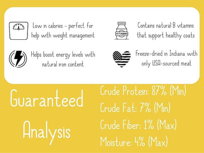 Shepherd Boy Farms Freeze Dried Dog and Cat Treats, Chicken Breast, All Natural Freeze-Dried Dog Treat & Snacks, Made in USA, High in Protein, Nutrition of Raw Food, Single Ingredient, 8oz