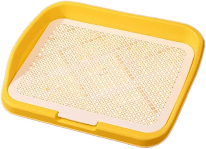 Dog Toilet Training, Toilet Puppy Pad Holder, Non-Slip, with Column, Dog Pee Holder, Training Pad for, Home, Dorm, Yellow