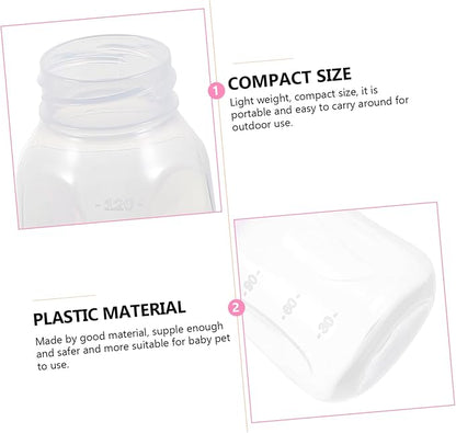 Happyyami 2pcs Cat Milk Bottle Kitten Feeding Bottles No Odor Kitten Supplies for Newborns