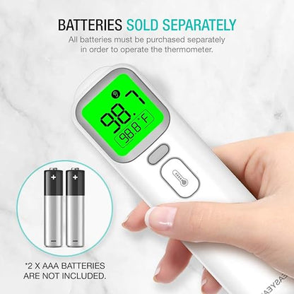 EasyEast Touchless Infrared Forehead Thermometer, Smart Digital Screen, Fast Reading Detection, No Battery Included