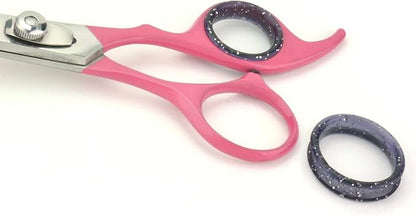 Scaredy Cut NO Buzz Dog Clippers, Tiny Trim Safety Scissor. A Silent Low Noise Pet Grooming Clipper, Right Handed Pink