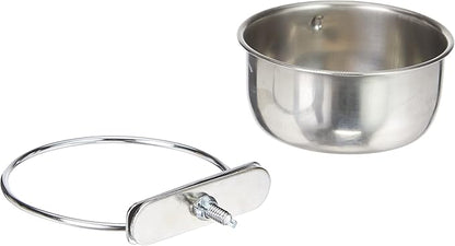 Nobby Stainless Steel Bowl with Srew Fixation, 300 ml, 9.5 cm