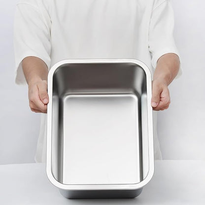 Kichwit 2.5 Gallons Large Dog Bowl Food Grade Stainless Steel Pan, Dishwasher Safe
