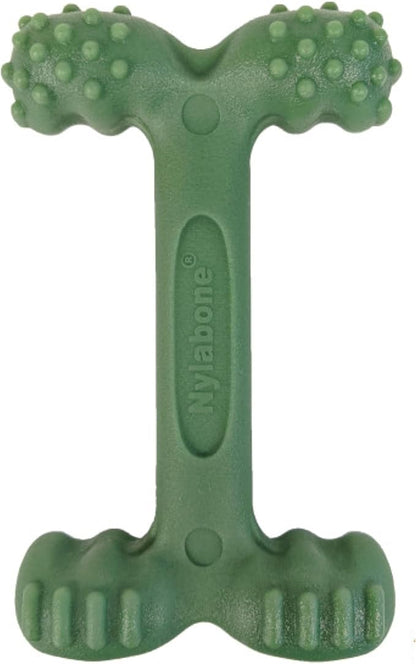 Nylabone Easy-Hold Dental Bone Power Chew Toy for Dogs, Dog Toys for Aggressive Chewers, Bacon Flavor, Large - Up to 50 lbs, 1 Count