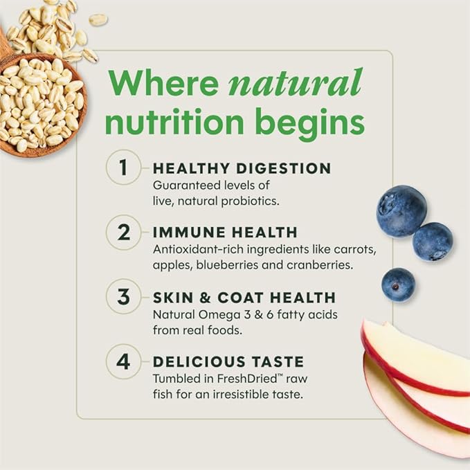 Instinct BeNatural, Natural Dry Dog Food, Raw Coated Kibble, Whole Grain - Real Beef & Barley, 4.5 lb. Bag