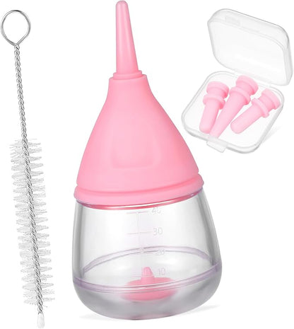 MERRYHAPY Kitten Puppy Nursing Bottle Set Pet Feeding Bottle Nipples Breast Milk for Newborn Kitten Feeder Cat Milk