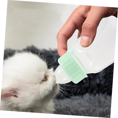 Reusable Small Pet Nursing Bottle Kit with Design Soft Nipple Ergonomic Grip for Kittens Puppies Hamsters and Small Animals Easy to Clean Feeder for Safe Milk Feeding