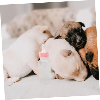 Levemolo 2pcs Kitten Weaning Bottles Goat Milk Feeder for Puppies and Small Animals Convenient Nursing Bottle for Newborn Pets for Pet Care