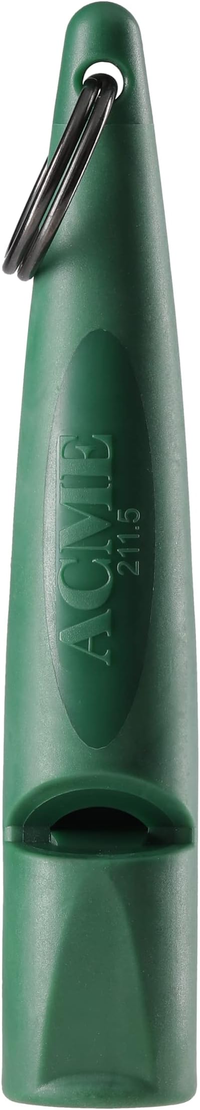 ACME Alpha 211.5 Professional Dog Training Whistle with Enhanced Ergonomic Grip. BPA-Free Plastic. 110 dBA. Long Range. Standardized Frequency. Weatherproof. Made in the UK (Forest Green)