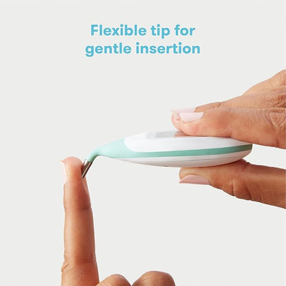Frida Baby Rectal Thermometer for Babies, Digital Fever Thermometer for Babies, Newborns & Infants, Quick & Accurate Temperature Check, Water Resistant, Clear Case, Memory Holds Last 10 Readings