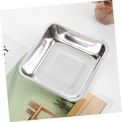 Milisten Stainless Steel Dog Bowl Hanging Feeder for Crate Pet Supplies Easy Cleaning Large