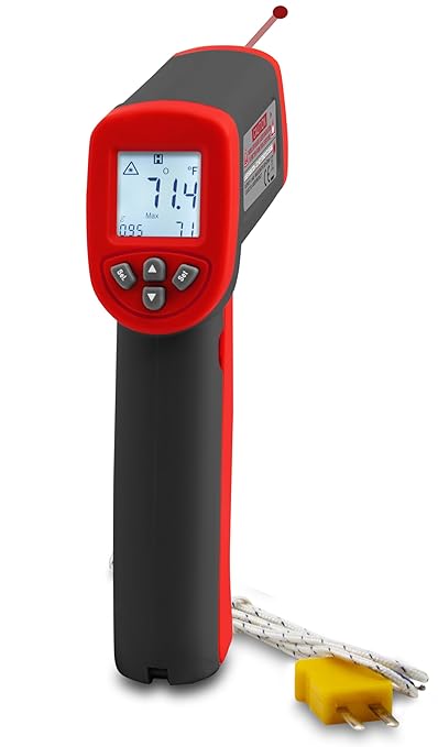 Triplett IRT227 12:1 Single Input Type K/J Thermometer, -58 to 1112°F (-50 to 600°C)