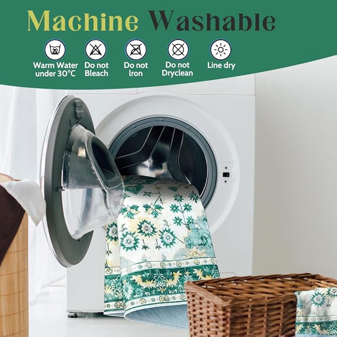 Washable Pee Pads for Dogs 2 Pack Reusable Puppy Training Pads 24"x18" Super Absorbent Waterproof Dog Training Pads, Non-Slip Potty Pads Whelping Pads Litter Mat Pet Supplies - Green Medallion
