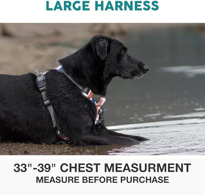 Embark Adventure Large Dog Harness – No-Pull, Reflective Trim, Military-Grade Nylon, Front Clip with Gel-Lined Handle