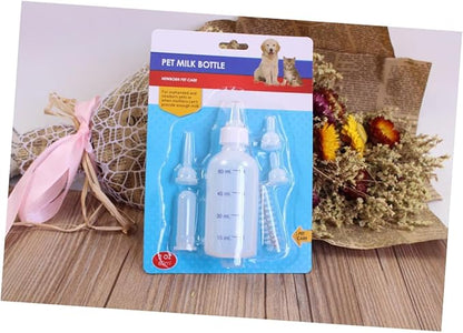 BESPORTBLE Professional Pet Nurser Bottles Set 60ml Milk Bottle Kit for Kitten Puppies Cleaning Brush