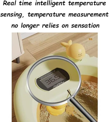 Foldable Dog pet Bathtub,Portable Bathtub for Dogs,Dog Bathtub with Thermometer and Cushion,for Cats and Dogs, Yellow