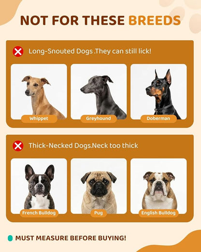 MIDOG Dog Cone Collar After Surgery, Soft Dog Cone Alternative to Stop Licking,Adjustable Elizabethan Recovery Cones for Small to Large Sized Dogs
