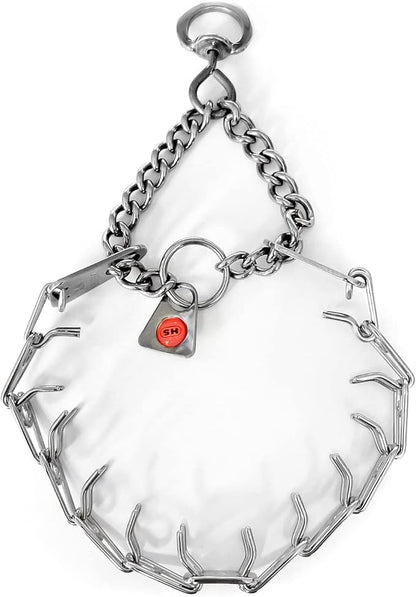 HS HERM. SPRENGER GERMANY Stainless Steel Prong Dog Training Collar with Swivel Ultra-Plus Pet Pinch Collar No-Pull Collar for Dogs Made in Germany 4mm x 25in Large