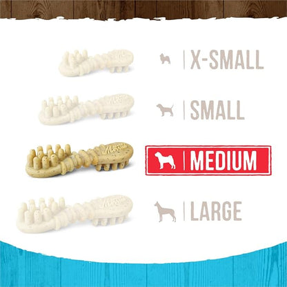 Merrick Fresh Kisses Dog Dental Chews Infused With Real Mint for Medium-Sized Dogs, Grain-Free Pet Treats, 23.0 oz. Box