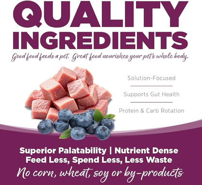 NutriSource Pure Vita Grain Free Pork & Blueberry Dog Food, 12LB