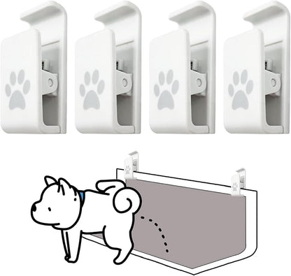 Dog Pee Pad Holder-Securely Holds Training Pads Indoor Potty Training-Ideal for Leg-Lifting Puppies-White(4 Pack)