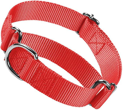 Martingale Collar for Dogs, Dog Choke Collar Escape Proof No Pull Cinch Dog Training Collars Adjustable for Small Medium Large Breed Pet Dogs, Red M