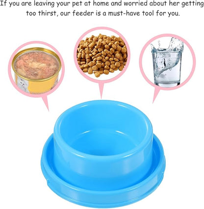 UKCOCO Dog Slow Water Feeder Dog Feeding Bowls Pet Water Bowl Pet Bowl Set Blue Outdoor Large Dog Water Bowl Dog Food Bowls Pets Food Feeder Pet Feeding Bowls Cat Food and Water Bowl Set