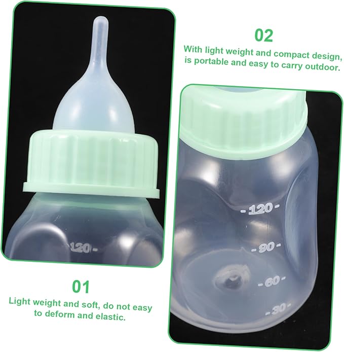 1set Cat and Dog Nursing Bottle Kit Portable Pet Feeding Milk Bottle Set for Kittens Puppies and Small Animals Easy to Clean Lightweight Feeding Tool