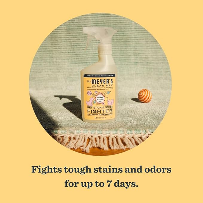 Mrs. MEYER'S CLEAN DAY Pet Stain & Odor Fighter,Orange Blossom Scent,16oz,(Pack of 2)