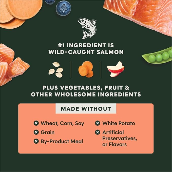 Instinct RawBoost, Natural Dry Dog Food with FreshDried Raw, High Protein, Grain-Free Recipe - Real Salmon, 3.5 lb. Bag