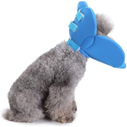 Dogs Cats Medical Grooming Pet E-Collar Recovery Remedy Protective Dog Lick Caught Soft Sponge Adjustable Postoperative Kit for Small and Medium Dog (Blue, L (neck's Girth 12.6" to 13.3"))