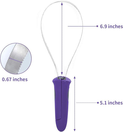 BOTH WINNERS Dual-Sided Shedding Blade with Stainless Steel Blade De-Shedding Tool for All Dog Coat Types- Soft Touch Grip (PURPLE)