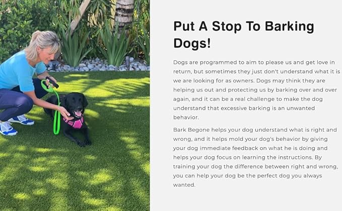 Ultrasonic Dog Bark Deterrent & Behavior Corrector - Stop Barking, Jumping, Aggression Without Yelling -Just Point & Press! Backed by Kevin Harrington from Shark Tank (White Rechargeable)