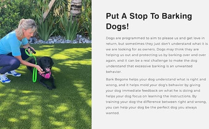 Ultrasonic Dog Bark Deterrent & Behavior Corrector - Stop Barking, Jumping, Aggression Without Yelling -Just Point & Press! Backed by Kevin Harrington from Shark Tank (White Rechargeable)