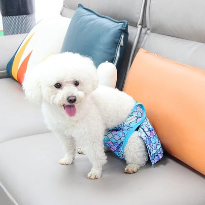 Langsprit Female Dog Diapers (3 Pack), Highly Absorbent, Reusable XL